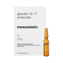 Mesoestetic Glycolic Acid 10% + Vitamins E & F — ампулы с гликолевой кислотой 10%, 10×2 мл