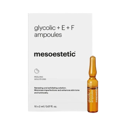 Mesoestetic Glycolic Acid 10% + Vitamins E & F — ампулы с гликолевой кислотой 10%, 10×2 мл