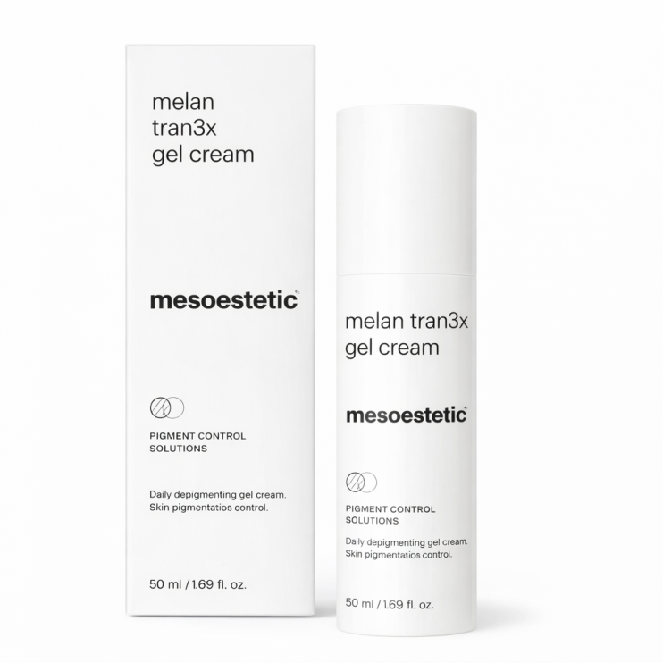 Mesoestetic Melan tran3X Gel-Cream – депигментирующий гель-крем с транексамовой кислотой / Мелантран3икс