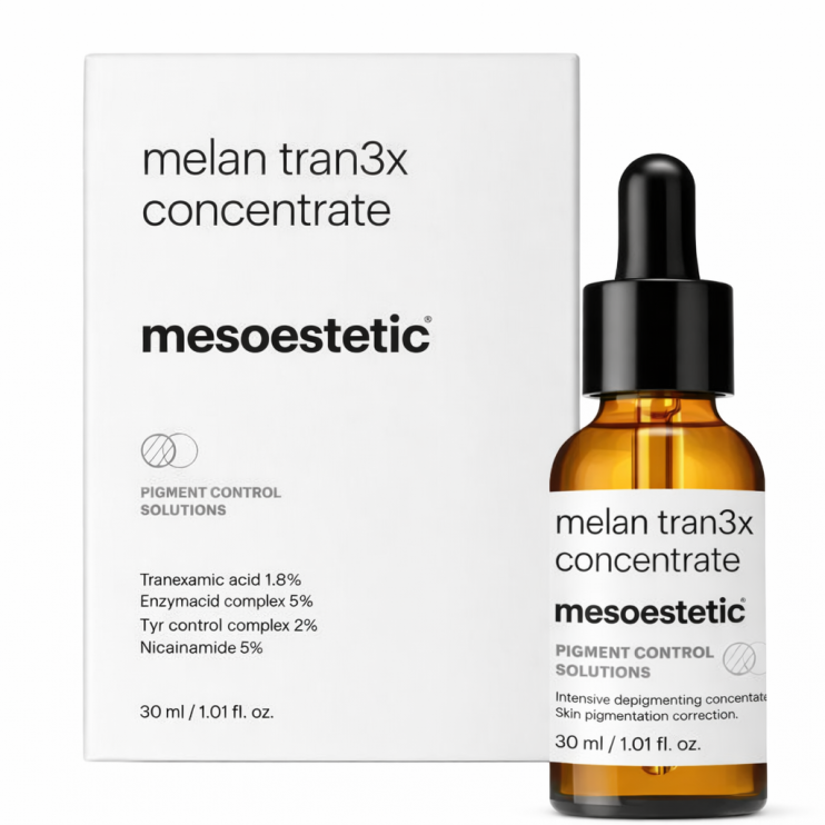 Mesoestetic Melan tran3X Concentrate – интенсивная депигментирующая сыворотка с транексамовой кислотой / Мелантран3икс