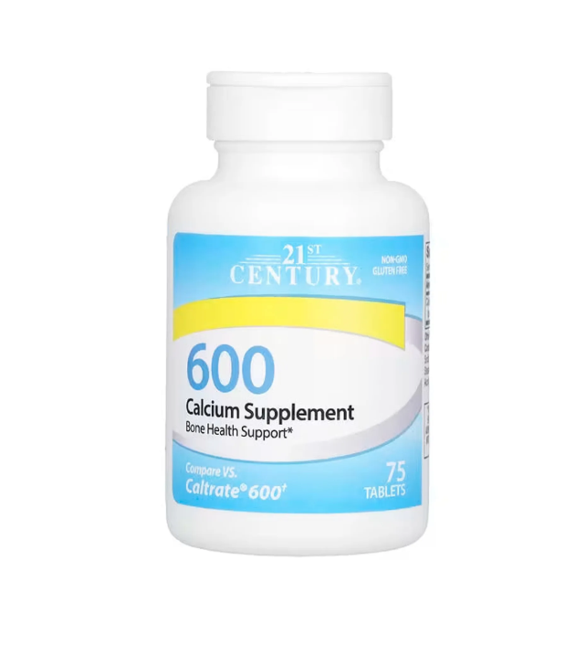 Кальций для костей, Calcium Supplement, 21st Century, 600 мг, 75 таблеток