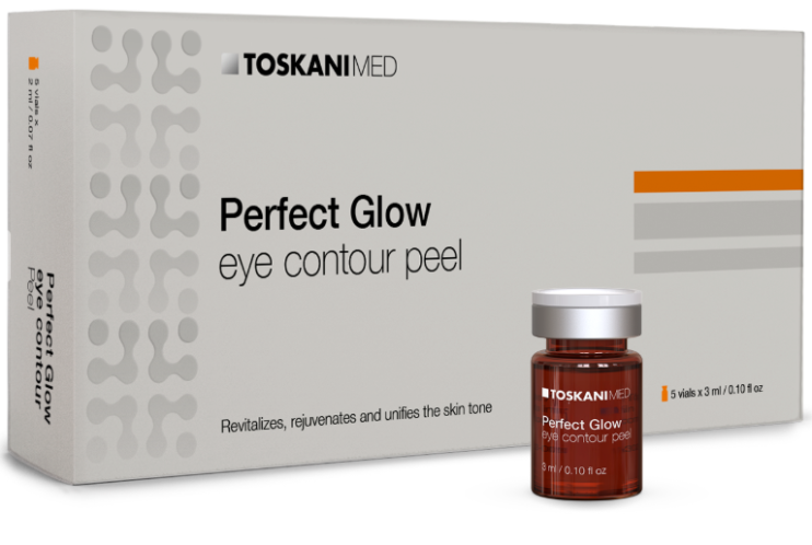Perfect Glow Eye Contour Peel — инновационный пилинг для зоны вокруг глаз, 5×3 мл Toskani 