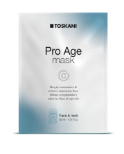 TOSKANI Pro Age Mask — антивозрастная биоцеллюлозная маска для лица и шеи