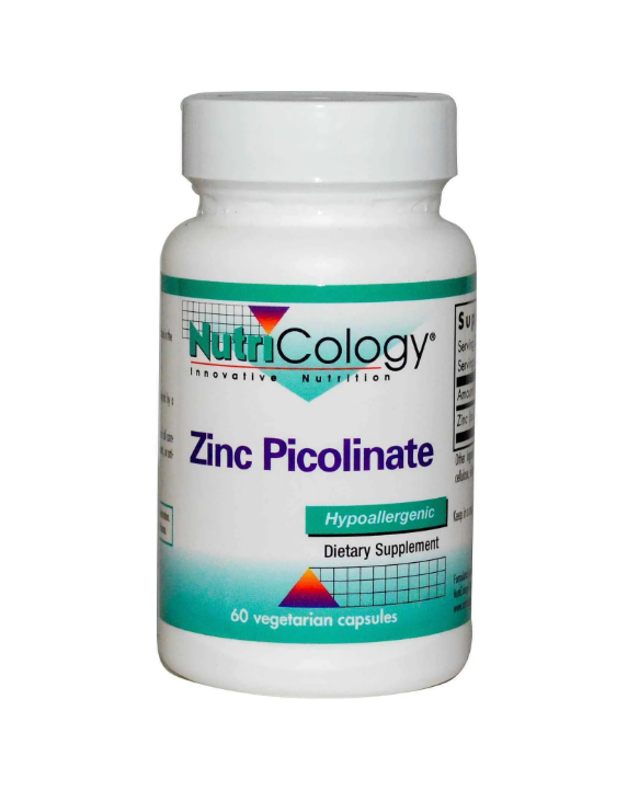 Цинк Піколінат, Zinc Picolinate, Nutricology, 60 капсул