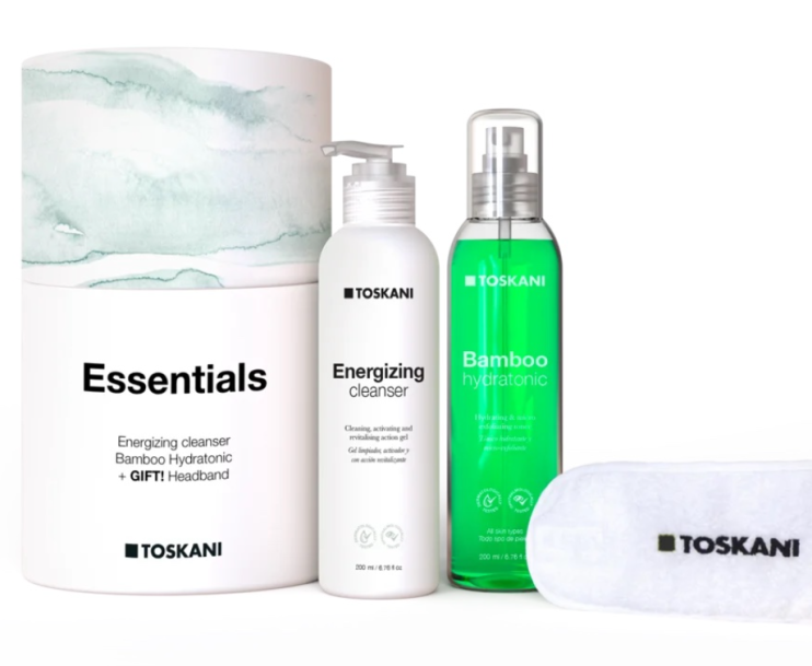 Toskani Essentials Energizing Kit очищающий и тонизирующий набор для лица
