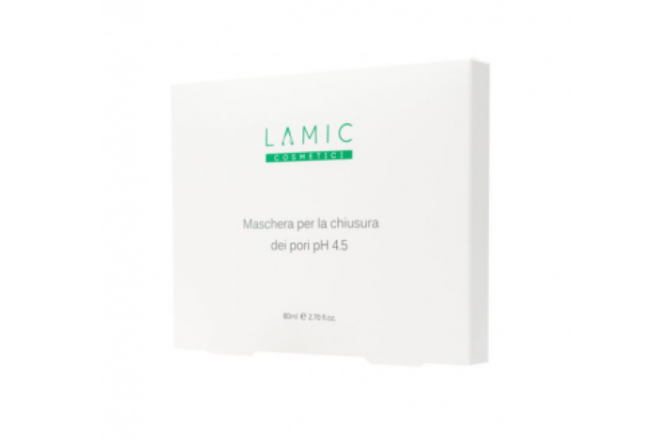 Маска для закрытия пор лица Lamic Cosmetici Maschera La Chiusura Dei Pori Ph 4.5, 4*20 мл