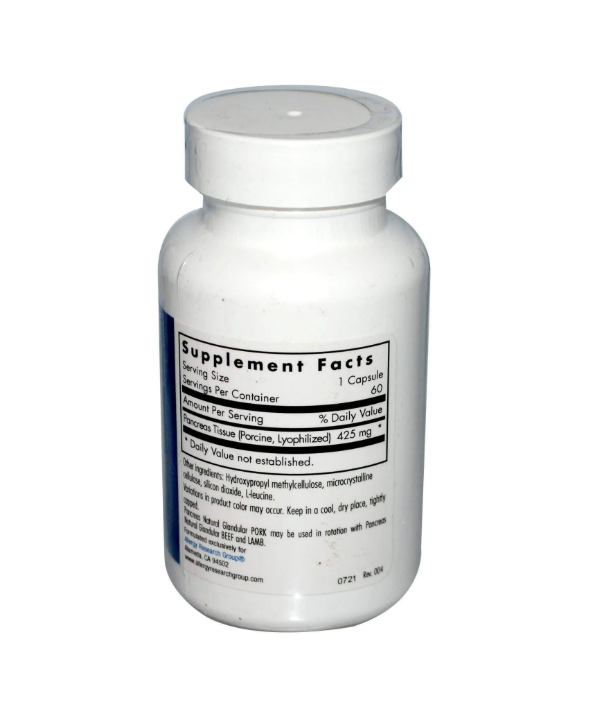 Поджелудочная железа, свиная, панкреатин, Pancreas, Nutricology, 60 капсул