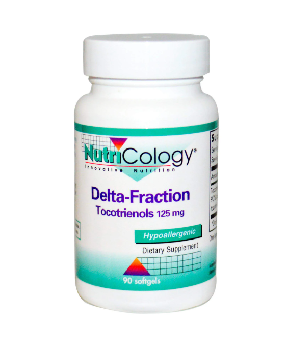 Дельта-фракція токотрінол, Delta-Fraction Tocotrienols, Nutricology, 125 мг, 90 капсул