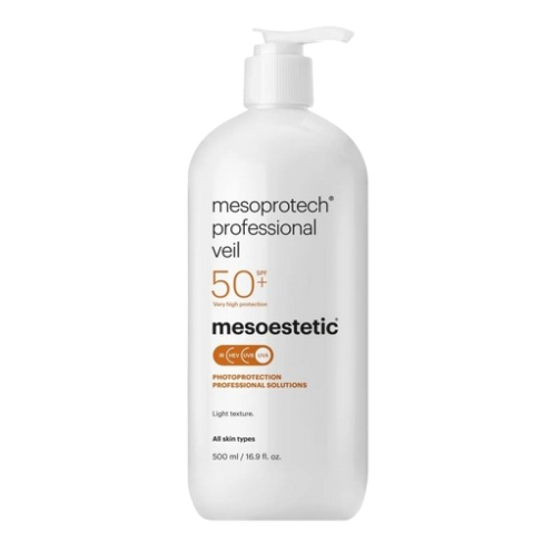 Mesoestetic Mesoprotech Professional Veil SPF 50+ — увлажняющая антивозрастная солнцезащитная вуаль