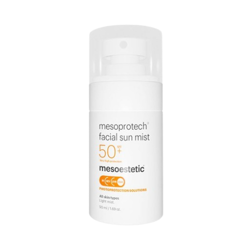 Mesoestetic Mesoprotech Facial Sun Mist SPF50+ — солнцезащитный спрей для лица