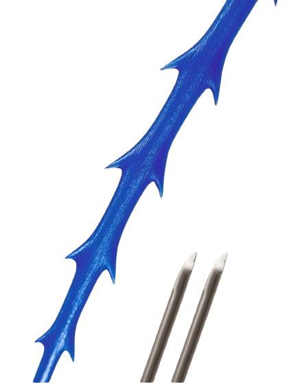 Platinum Lift Double Needle Molding COG — PDO нити с прессованными насечками 360° и двумя иглами